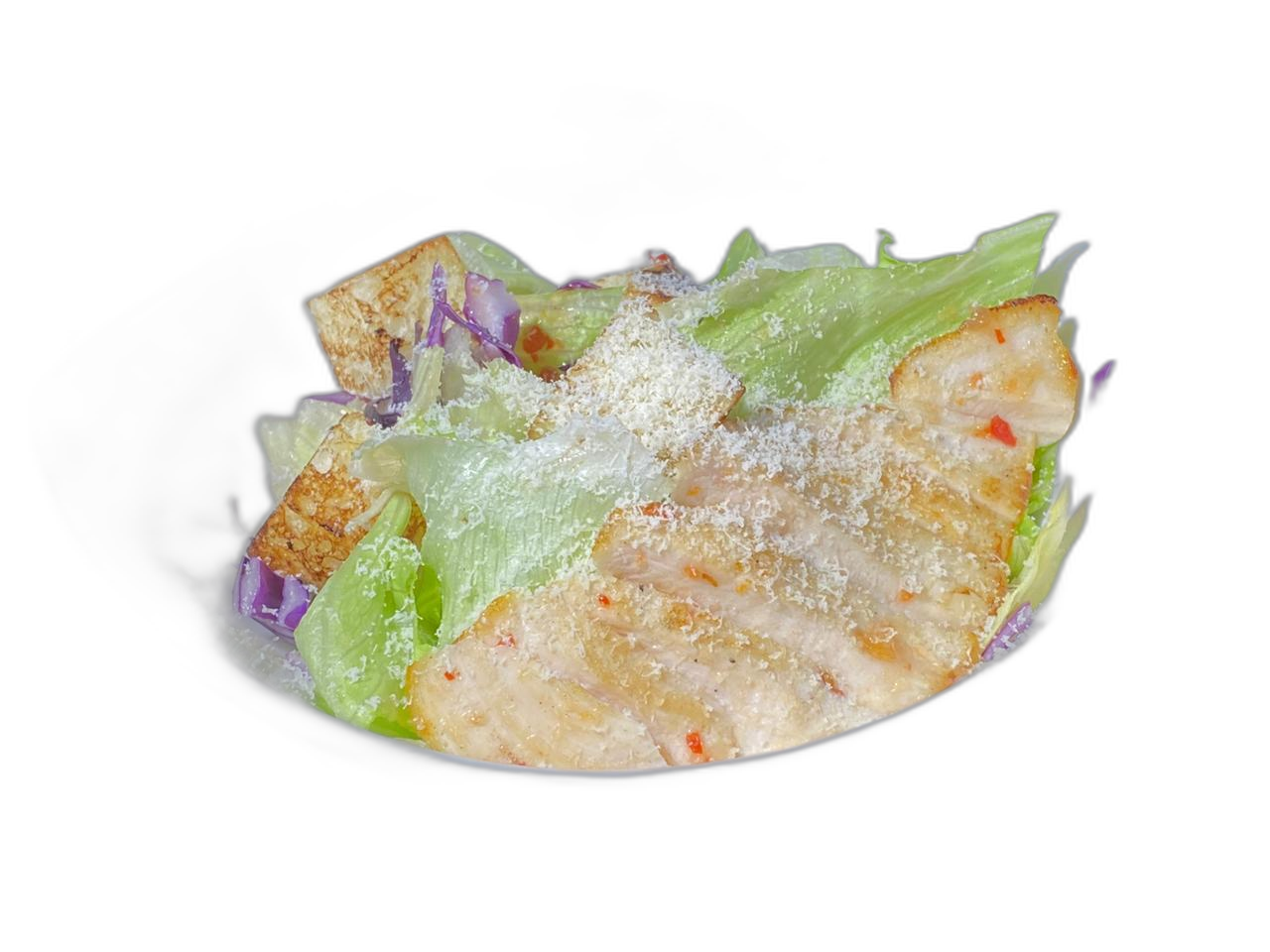 Салат Цезарь с курицей